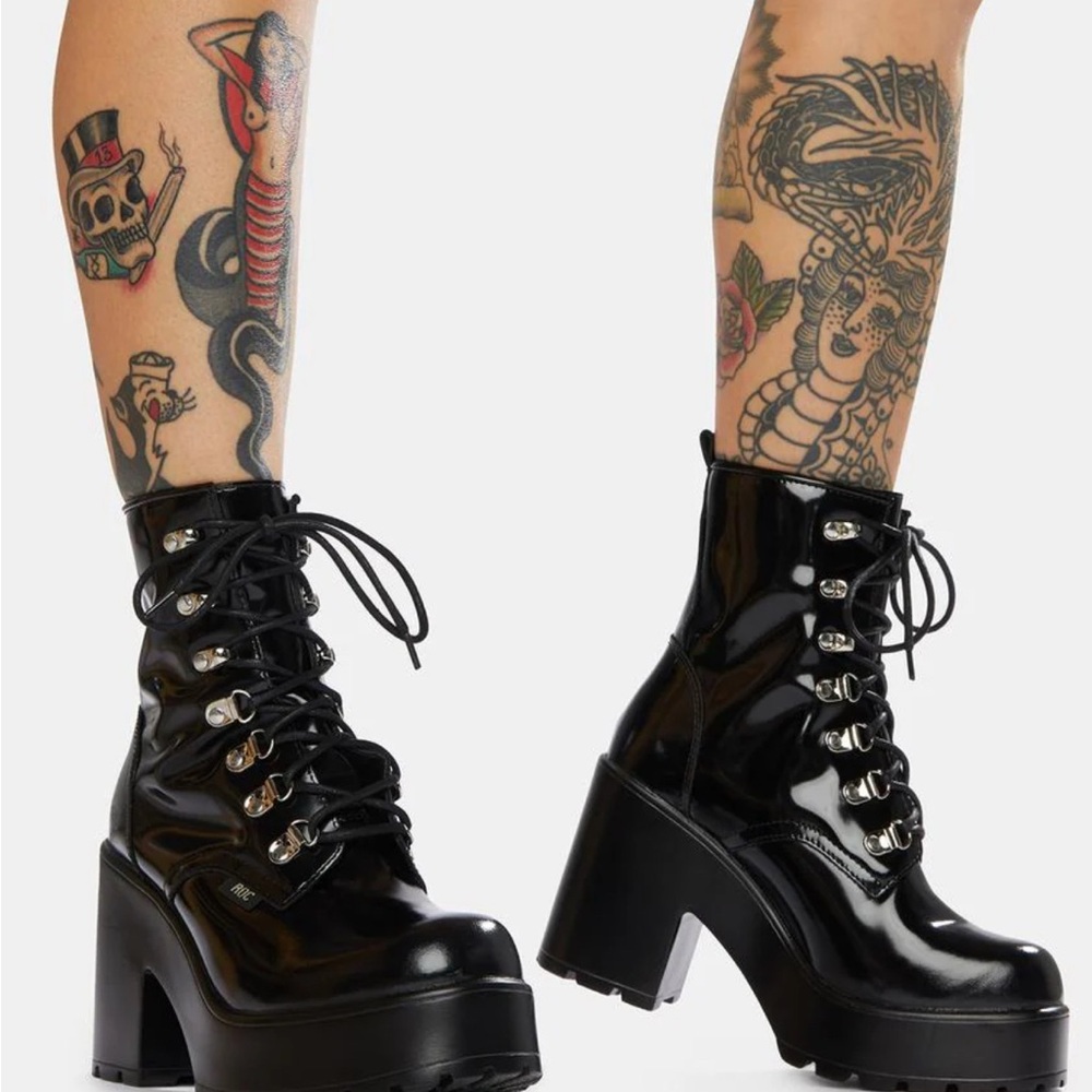NIB: ROC Boots Australia | Black Mission Chunky Lace-Up Combat Boots